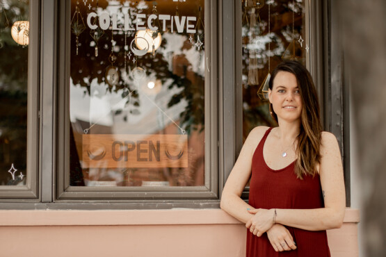 Kelsey Beesley, owner of My Moon Collective, located downtown Orillia, has creatively weathered the pandemic and is open and ready for business