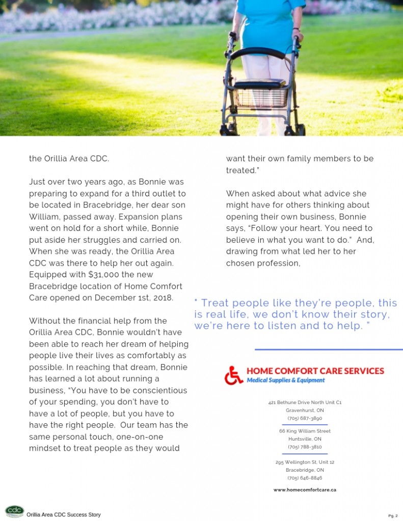 Personal touch at Home Comfort Care is a key to their success