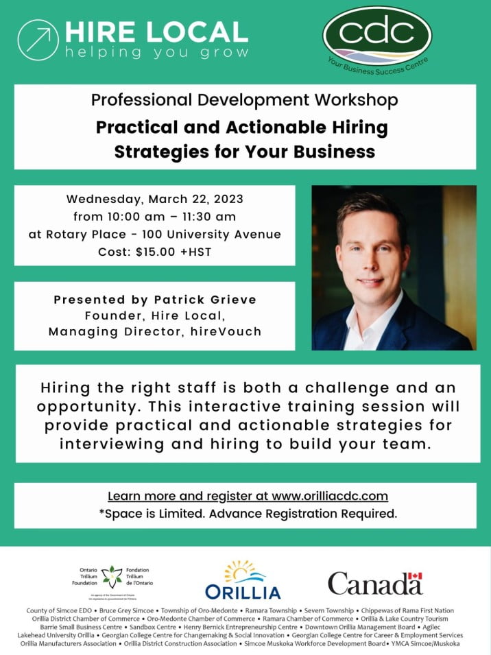 Hiring Strategies with Patrick Grieve on March 22 2023 poster (2)